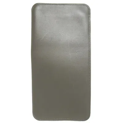 Pre-owned Louis Vuitton Khaki Leather Long Wallet (bi-fold) ()