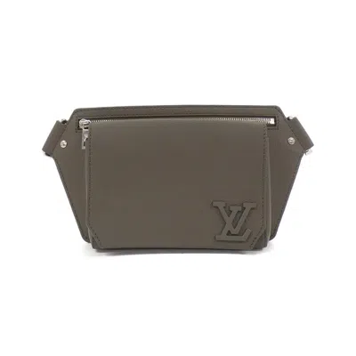 Pre-owned Louis Vuitton Khaki Leather Shoulder Bag ()