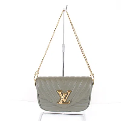 Pre-owned Louis Vuitton Khaki Leather Shoulder Bag () In Brown