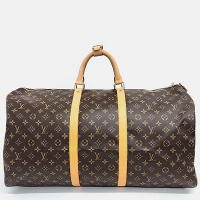 Pre-owned Louis Vuitton Kiphol 60 Handbag In Brown