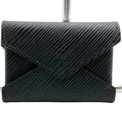 Pre-owned Louis Vuitton Kirigami Black Leather Wallet  ()