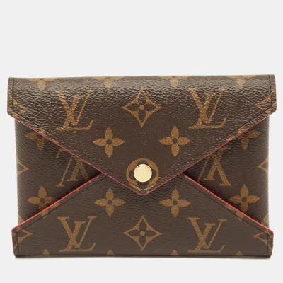 Pre-owned Louis Vuitton Kirigami Monogram Canvas Pochette In Brown