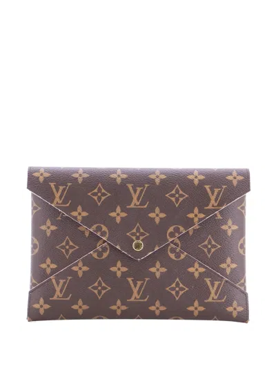 Pre-owned Louis Vuitton Kirigami Pochette Set Monogram Canvas Clutch Bag In Brown