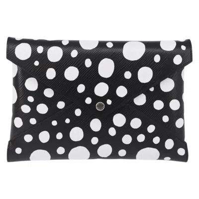 Pre-owned Louis Vuitton Kirigami Pochette Set Yayoi Kusama Infinity Dots Epi Leather Black Leather Clutche & P