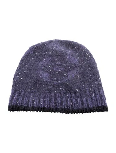 Pre-owned Louis Vuitton Knit Patterned Beanie In Purple