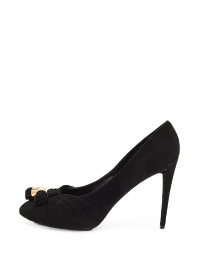 Pre-owned Louis Vuitton Knot Tassel Pumps In Black