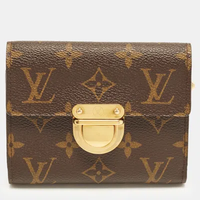 Pre-owned Louis Vuitton Koala Monogram Canvas Wallet In Brown