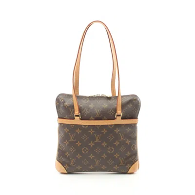 Pre-owned Louis Vuitton Kusan Gm Monogram Shoulder Bag Pvc Leather Brown