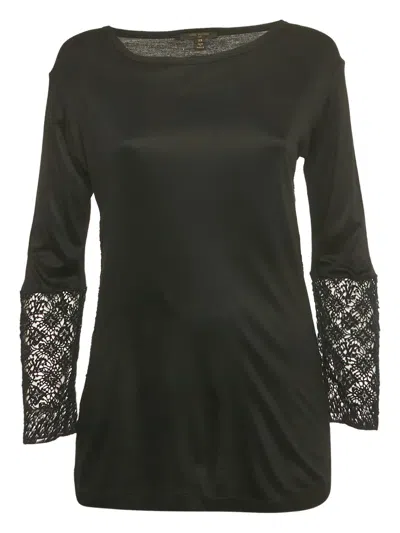 Pre-owned Louis Vuitton Lace Top In Black