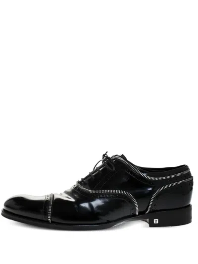 Pre-owned Louis Vuitton Lace-up Derby Shoes In Black
