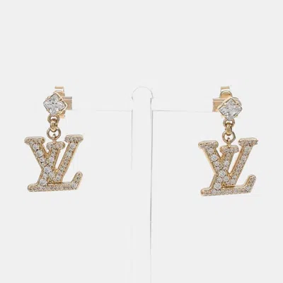 Pre-owned Louis Vuitton Lady Lv Earrings In Multi