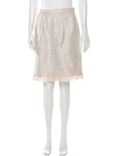 Pre-owned Louis Vuitton Late 1990's - Early 2000's Knee-length Skirt In Neutral