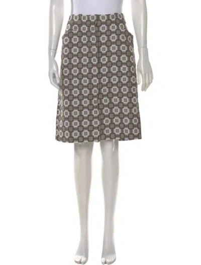 Pre-owned Louis Vuitton Late 1990's - Early 2000's Knee-length Skirt In Neutral