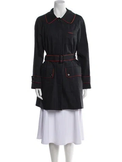 Pre-owned Louis Vuitton Late 1990's - Early 2000's 'mackintosh' Trench Coat In Blue