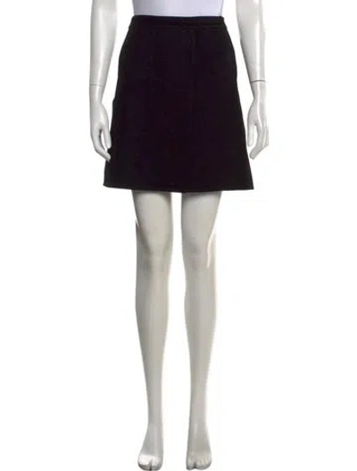 Pre-owned Louis Vuitton Late 1990's - Early 2000's Mini Skirt In Black