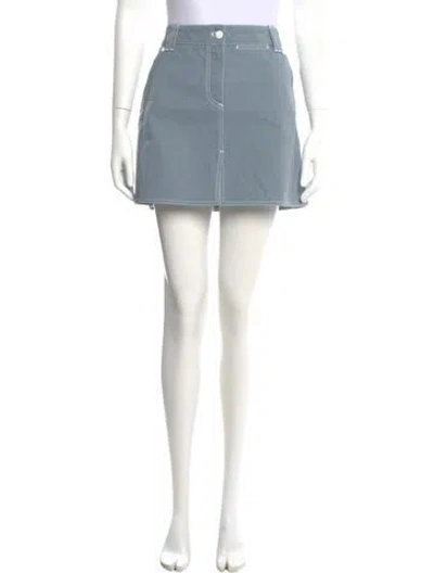 Pre-owned Louis Vuitton Late 1990's - Early 2000's Mini Skirt In Blue