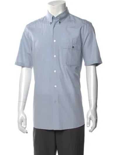 Pre-owned Louis Vuitton Late 1990's - Early 2000's Short Sleeve Shirt In Blue