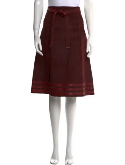 Pre-owned Louis Vuitton Late 1990's - Early 2000's Skirt In Red