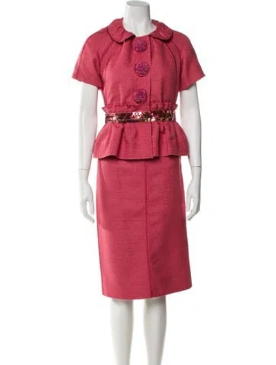 Pre-owned Louis Vuitton Late 1990's - Early 2000's Skirt Set In Pink