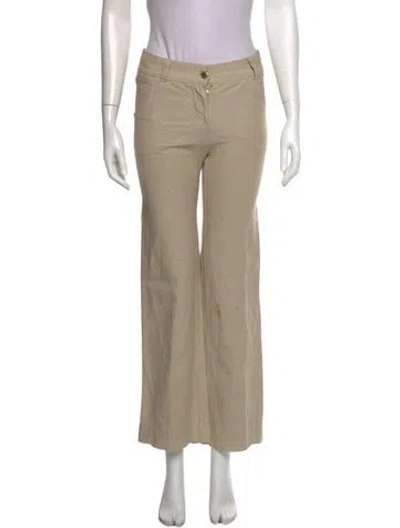 Pre-owned Louis Vuitton Late 1990's - Early 2000's Straight Leg Pants In Neutral