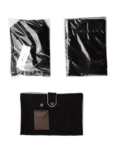 Pre-owned Louis Vuitton Late 2000's - Early 2010's Lv Monogram Pajama Set W/ Tags In Black