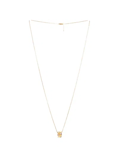 Pre-owned Louis Vuitton Le Damier De  18k Yellow Gold With Diamonds Necklace