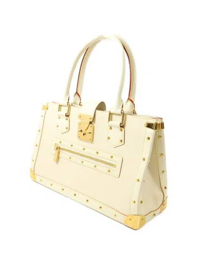 Pre-owned Louis Vuitton Le Fabuleux Studded Tote Bag In Neutral