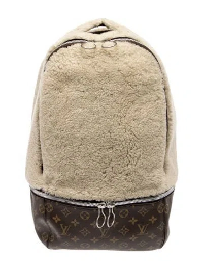 Pre-owned Louis Vuitton Leather Backpack In Neutral
