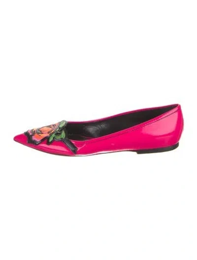 Pre-owned Louis Vuitton Leather Ballet Flats In Pink