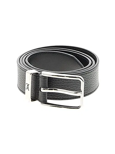 Pre-owned Louis Vuitton Leather Belt In Gray