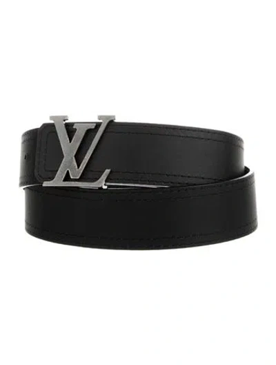Pre-owned Louis Vuitton Leather Belt Kit In Black
