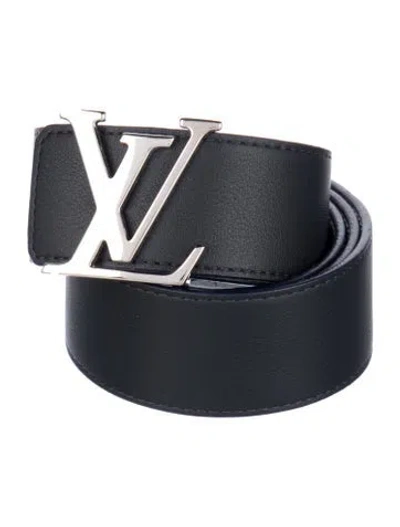 Pre-owned Louis Vuitton Leather Belt In White