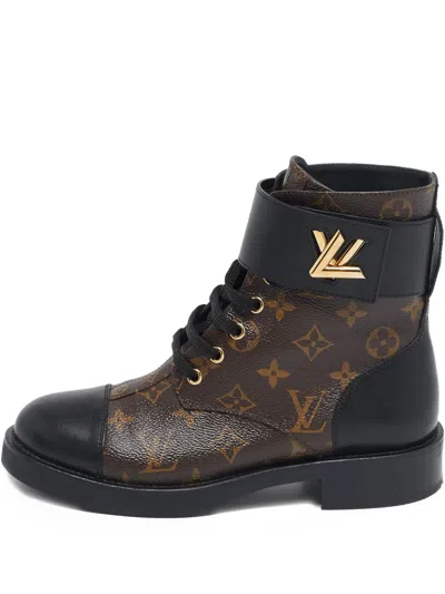 Pre-owned Louis Vuitton Leather Boots In Brown