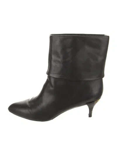 Pre-owned Louis Vuitton Leather Boots In Black