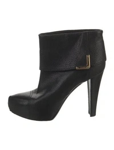 Pre-owned Louis Vuitton Leather Boots In Black