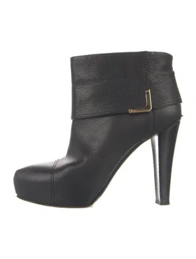 Pre-owned Louis Vuitton Leather Boots In Black