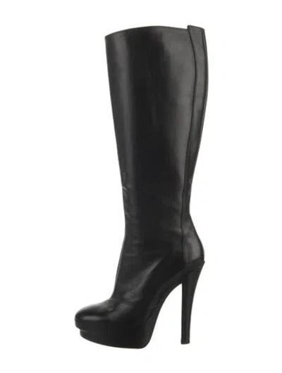 Pre-owned Louis Vuitton Leather Boots In Black