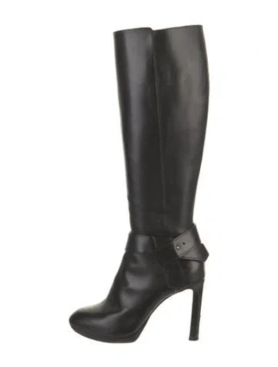 Pre-owned Louis Vuitton Leather Boots In Black