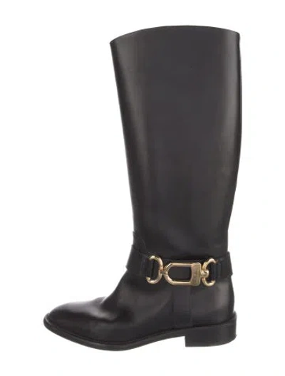 Pre-owned Louis Vuitton Leather Boots In Black