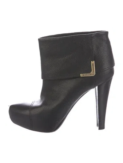 Pre-owned Louis Vuitton Leather Boots In Black