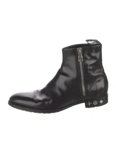 Pre-owned Louis Vuitton Leather Boots In Black