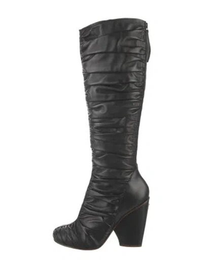 Pre-owned Louis Vuitton Leather Boots In Black