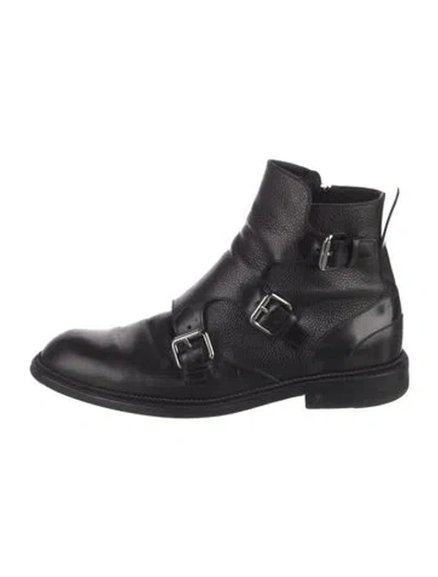 Pre-owned Louis Vuitton Leather Boots In Black
