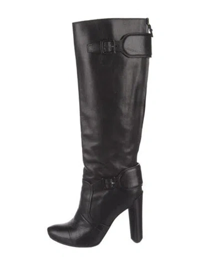 Pre-owned Louis Vuitton Leather Boots In Black