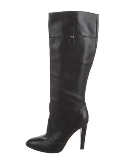 Pre-owned Louis Vuitton Leather Boots In Black
