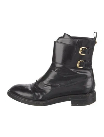 Pre-owned Louis Vuitton Leather Boots In Black