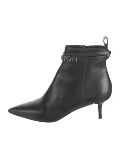 Pre-owned Louis Vuitton Leather Boots In Black