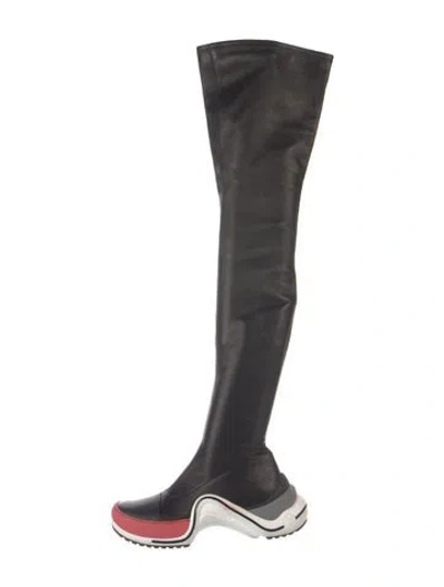 Pre-owned Louis Vuitton Leather Boots In Black
