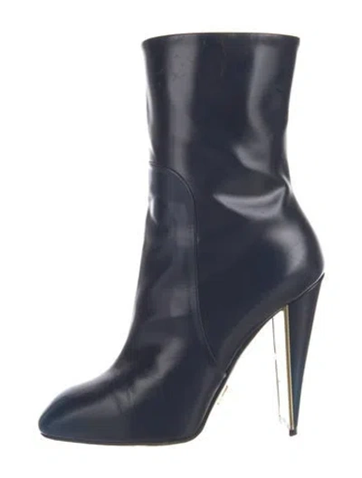 Pre-owned Louis Vuitton Leather Boots In Blue