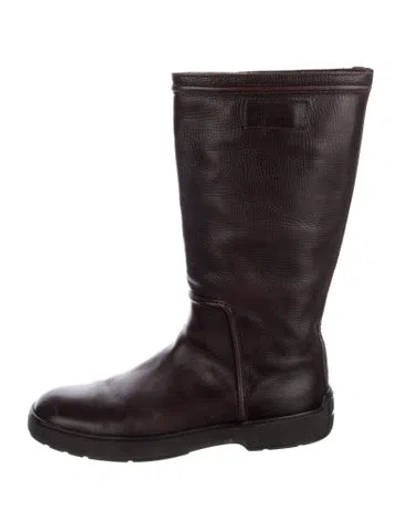 Pre-owned Louis Vuitton Leather Boots In Brown